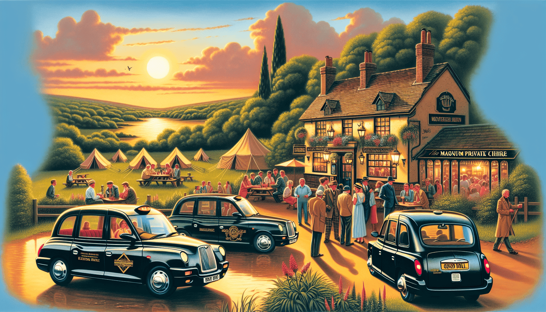 Friendly Service Meets Celebrity Charm at This Country Pub with a Campsite – Travel in Comfort with Magnum Private Hire